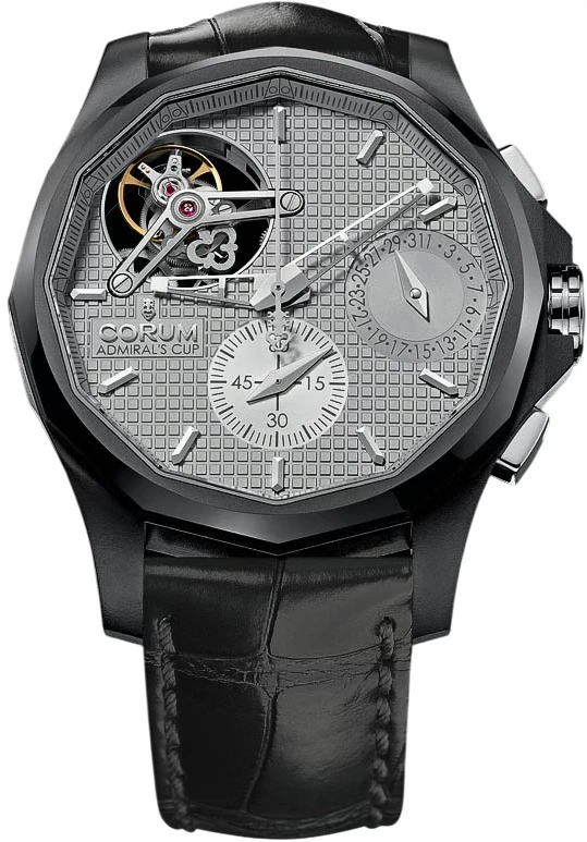 Corum Admirals Cup Seafender Tourbillon Black Titanium Men's Watch
