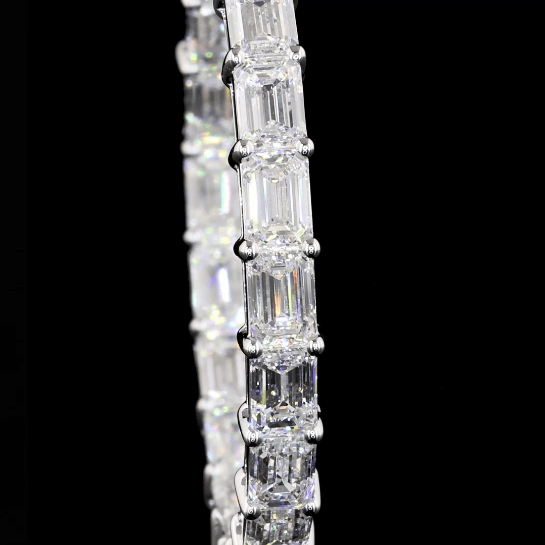 7.3 Carat Lab Grown Diamond Hoop Earrings