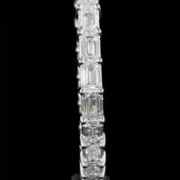 7.8 Carat Lab Grown Diamond Hoop Earrings
