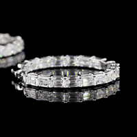 7.8 Carat Lab Grown Diamond Hoop Earrings