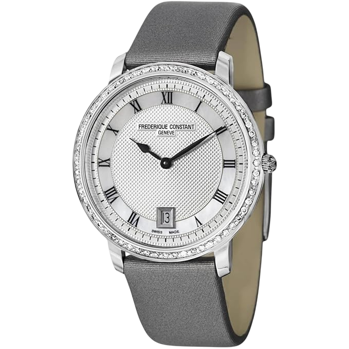 Frederique Constant Slimline Stainless steel & Diamonds Lady's Watch