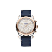 Chopard Happy Sport Chono Stainless steel & Ethical 18K Rose Gold & Diamonds Ladies Watch
