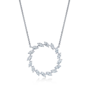 Marquise Diamonds Eternity Pendant