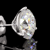 8 Carat Round Lab Grown Diamond Stud Earrings