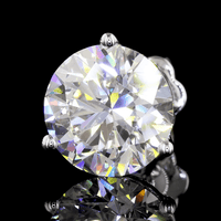 8 Carat Round Lab Grown Diamond Stud Earrings