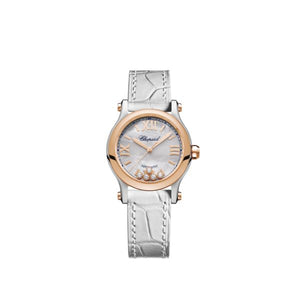 Chopard Happy Sport Stainlees steel and18K Rose Gold & Diamonds Ladies Watch