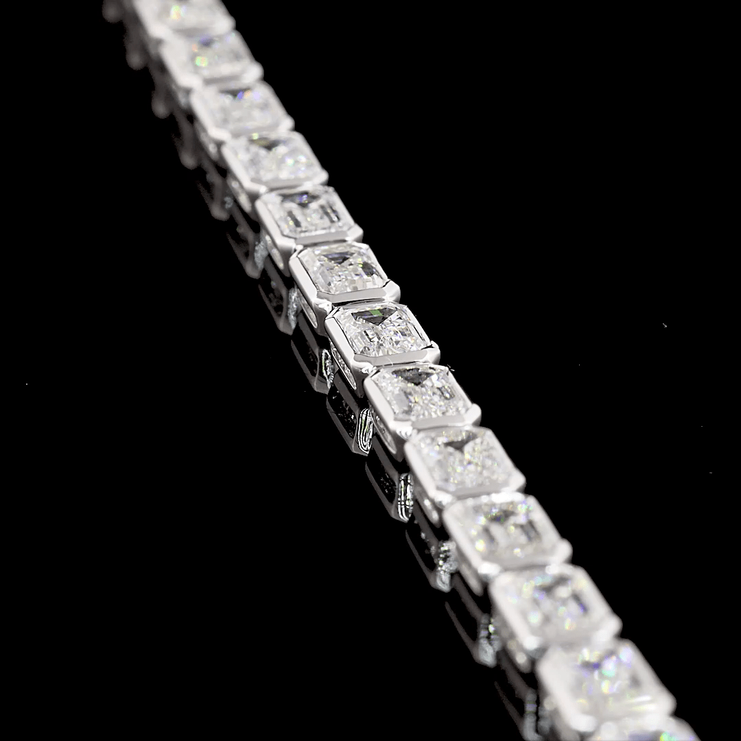 8.6 Carat Lab Grown Diamond Tennis Bracelet
