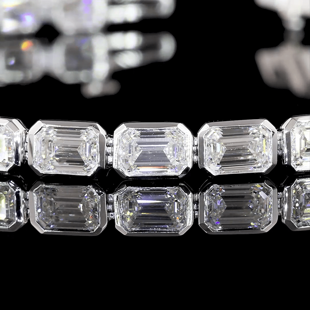 8.6 Carat Lab Grown Diamond Tennis Bracelet