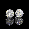 8 Carat Round Lab Grown Diamond Stud Earrings