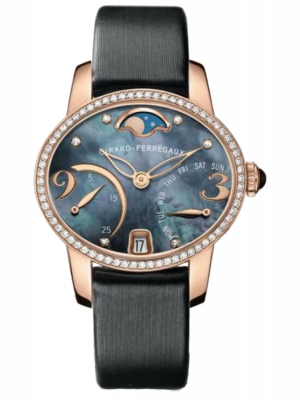 Girard Perregaux Cats Eye Bi-Retro 18K Rose Gold & Diamonds Ladies Watch