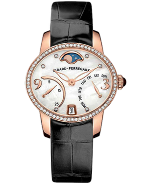 Girard Perregaux Cats Eye Bi-Retro 18K Rose Gold & Diamonds Ladies Watch