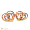 Chopard Cuorissimo Rose Gold Pink Sapphire Heart Ladies Earclips