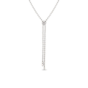 Love in Verona Diamond Flower Zipper Necklace