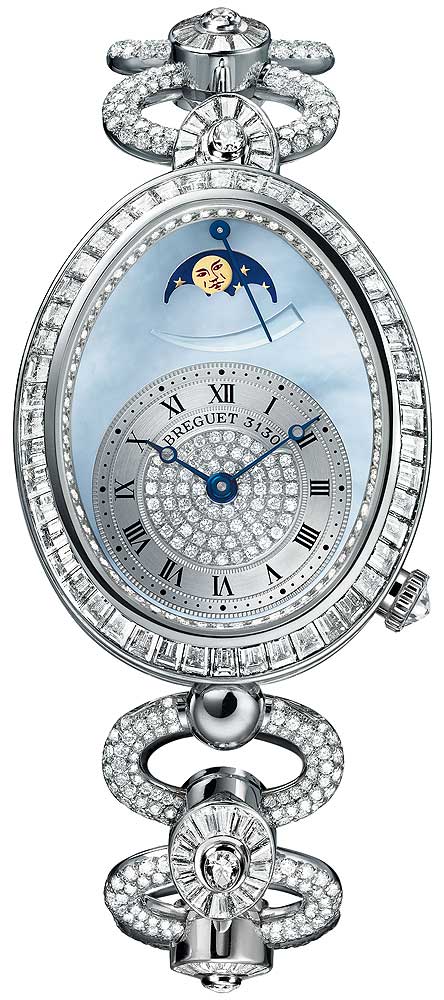 Breguet Reine de Naples 8978 18K White Gold &amp; Diamonds Ladies Watch