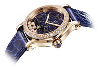 Chopard Happy Sport Moon Phase 18K Rose Gold & Diamonds Lady's Watch