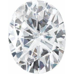 8x6 mm GH Oval Faceted Stuller Created Moissanite™