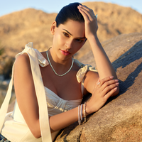 East West Bezel Set Pear Diamond Bracelet