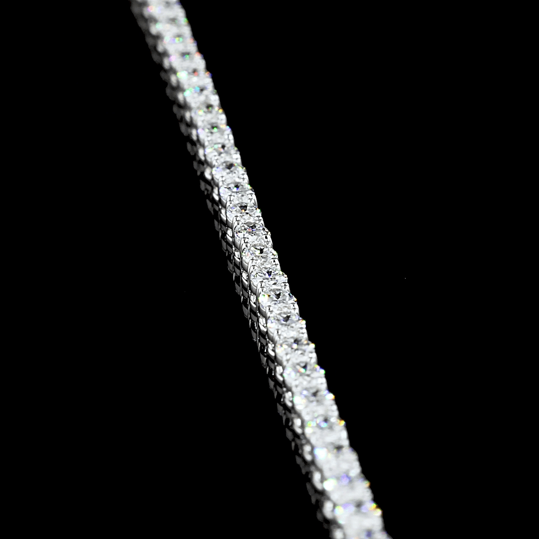 9.2 Carat Oval Lab Grown Diamond Tennis Necklace