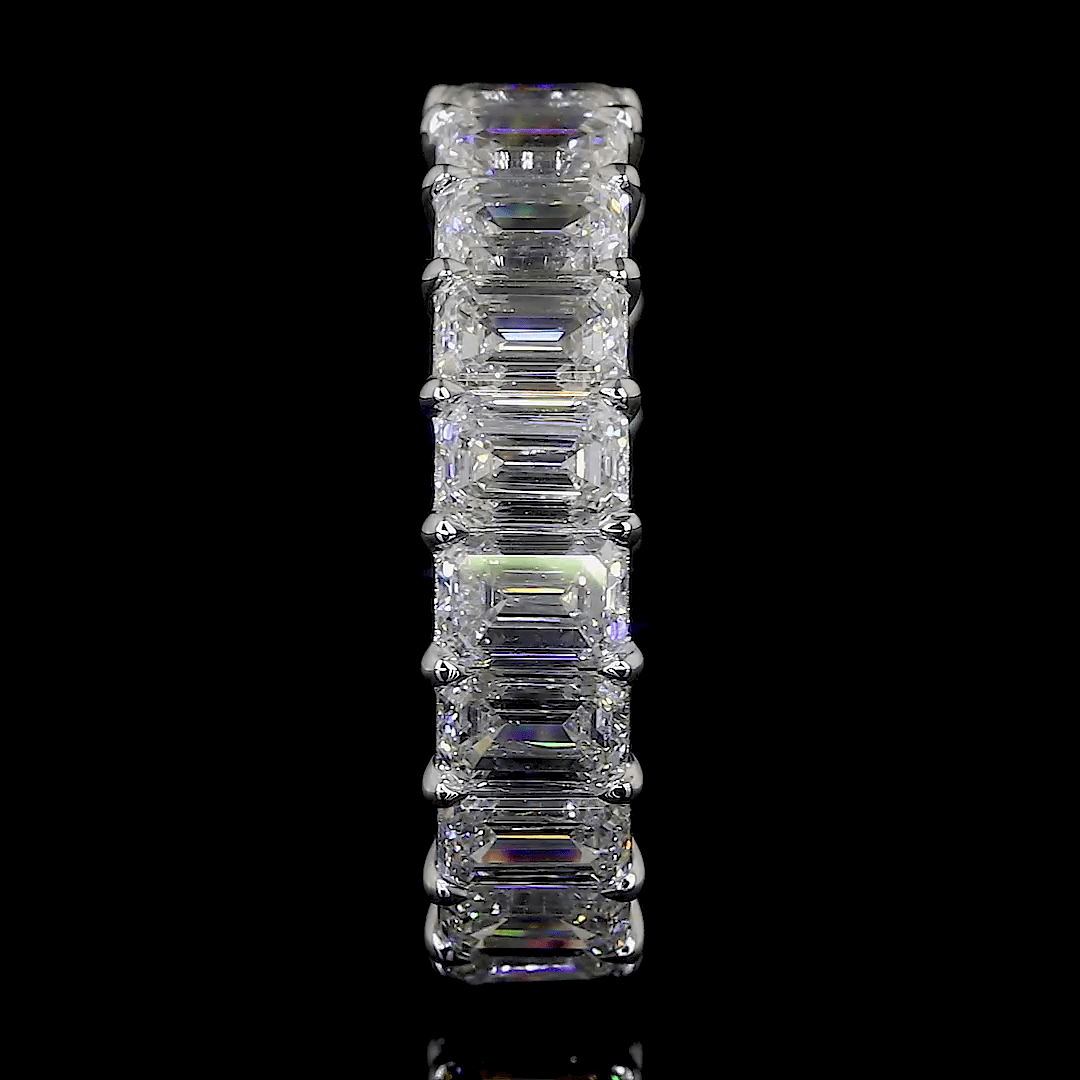 9.2 Carat Emerald Lab Grown Diamond Eternity Ring