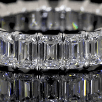 9.2 Carat Emerald Lab Grown Diamond Eternity Ring