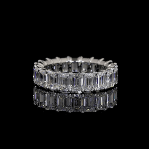 9.2 Carat Emerald Lab Grown Diamond Eternity Ring