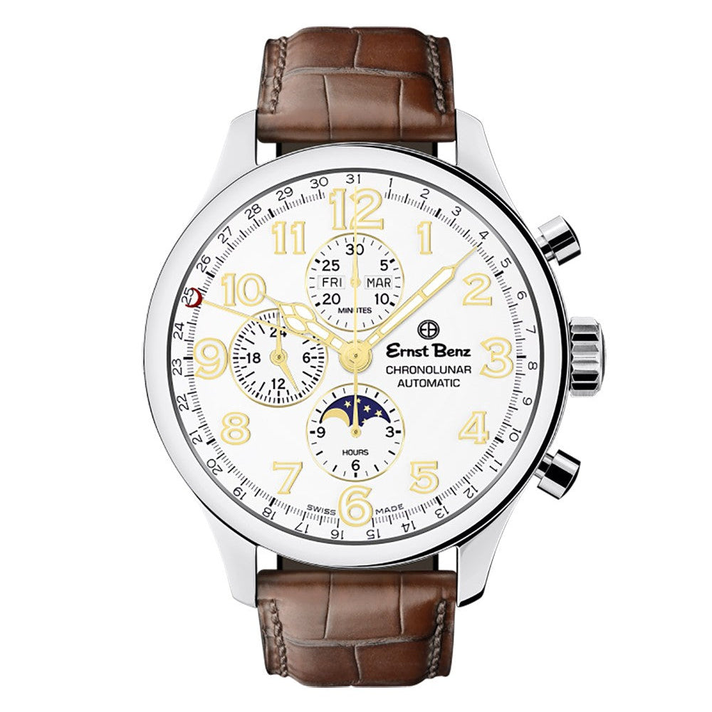 Ernst Benz Chronolunar Officer GC10384