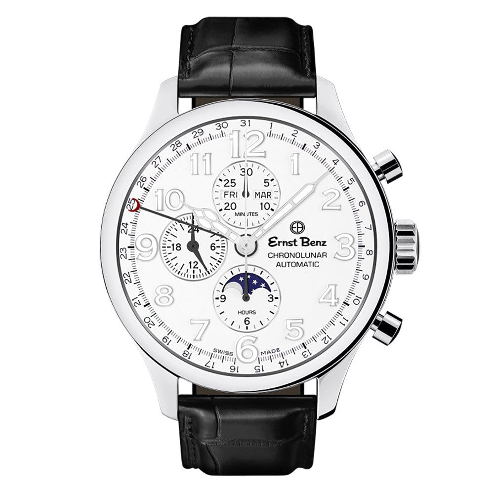 Ernst Benz Chronolunar Officer 47mm GC10382