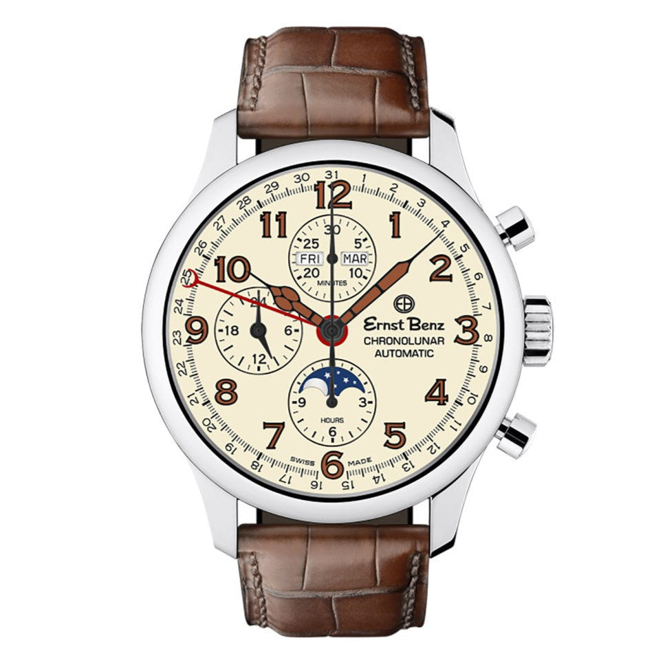 Ernst Benz Chronolunar Officer GC10318