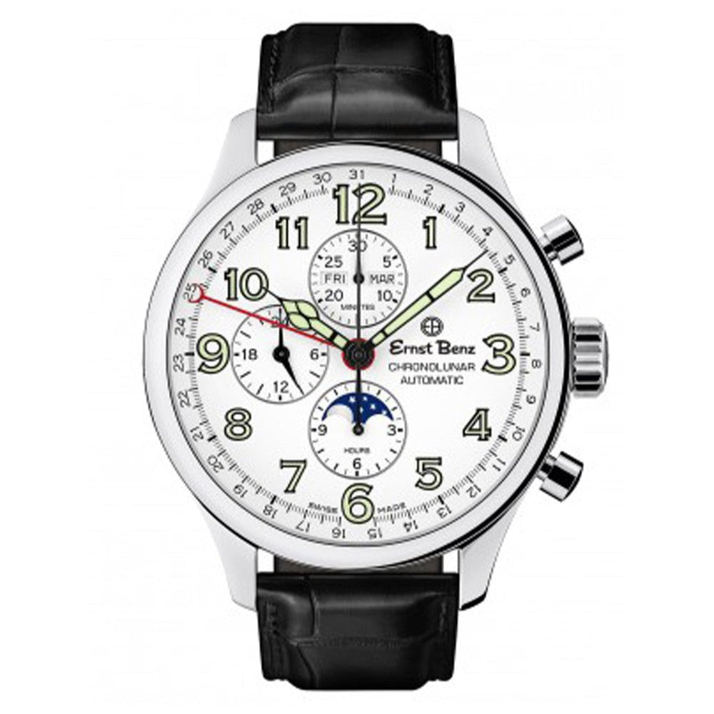 Ernst Benz Stainless Steel Chronolunar GC40312