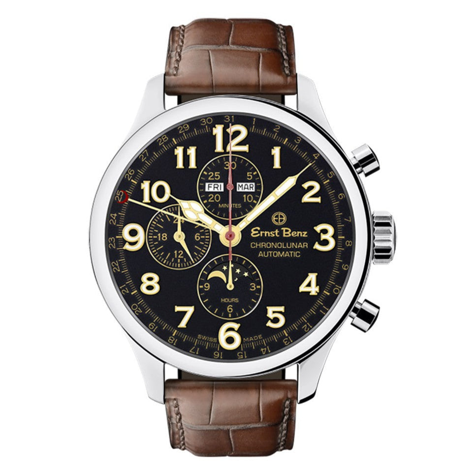 Ernst Benz Chronolunar Officer GC10383