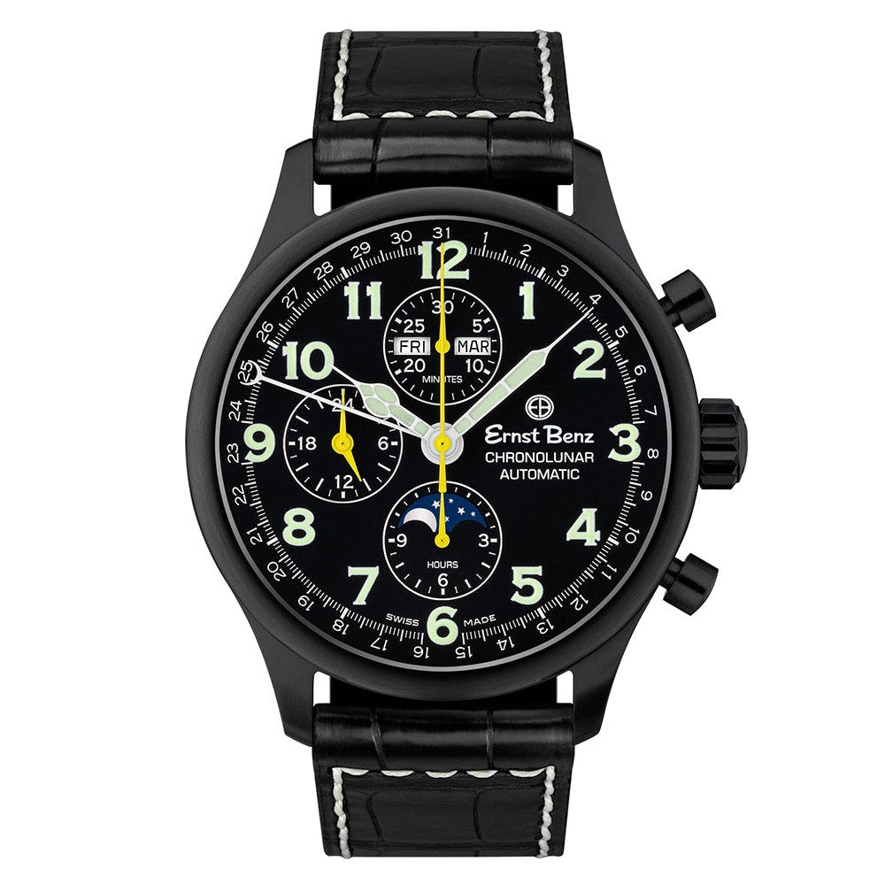 Ernst Benz Chronolunar DLC 44MM Automatic GC40311-DLC