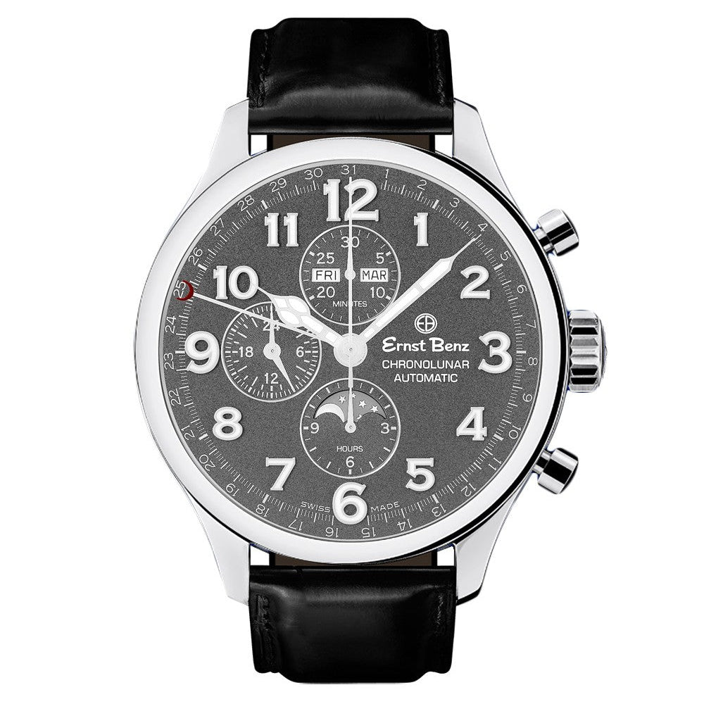 Ernst Benz Chronolunar Officer 47mm GC10382