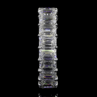 9.4 Carat Emerald Lab Grown Diamond Eternity Ring