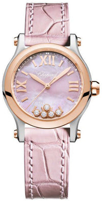 Chopard Happy Sport Stainlees steel and18K Rose Gold & Diamonds Ladies Watch