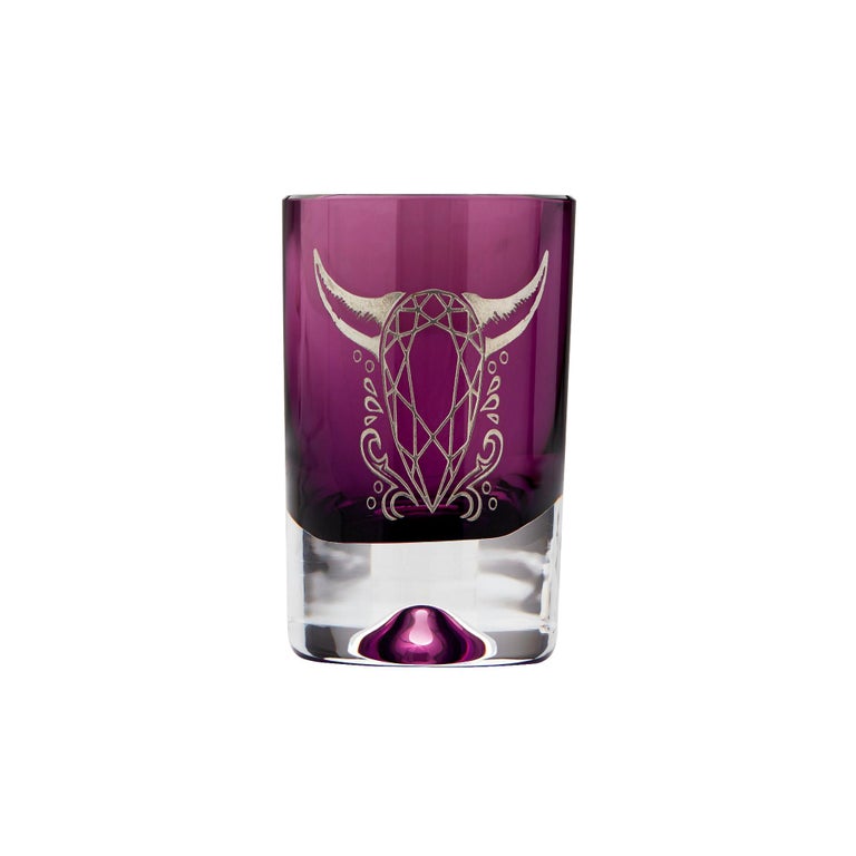 Cow Shot Glass Amethyst