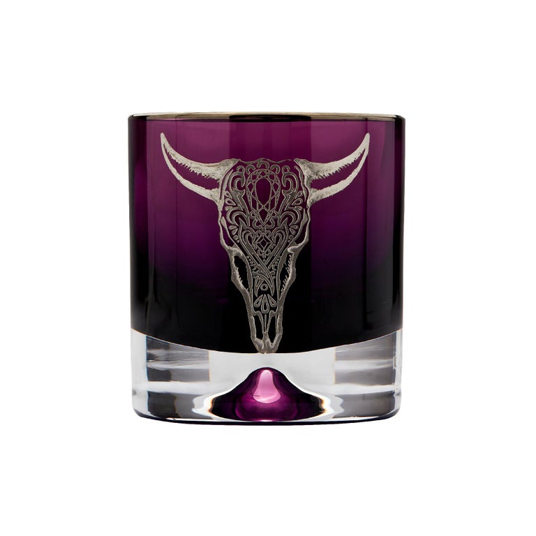 Amethyst Colored Cow Tumbler