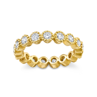 Round Diamond Bezel Set Eternity Band