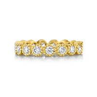 Round Diamond Bezel Set Eternity Band