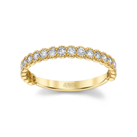 Round Diamond Halfway Band