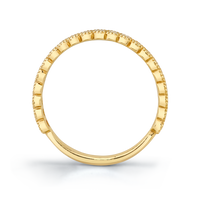 Round Diamond Halfway Band