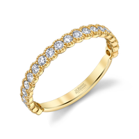 Round Diamond Halfway Band
