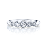 Petite Graduating Diamond Ring