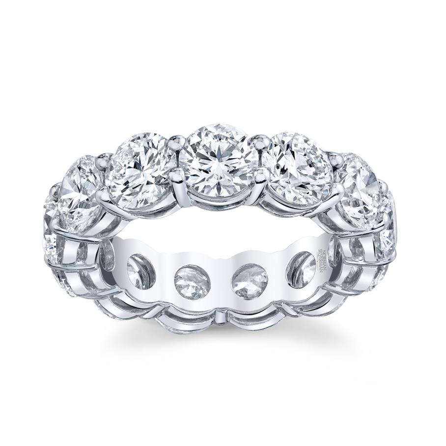 7.24 Carat Round Diamond Eternity Band