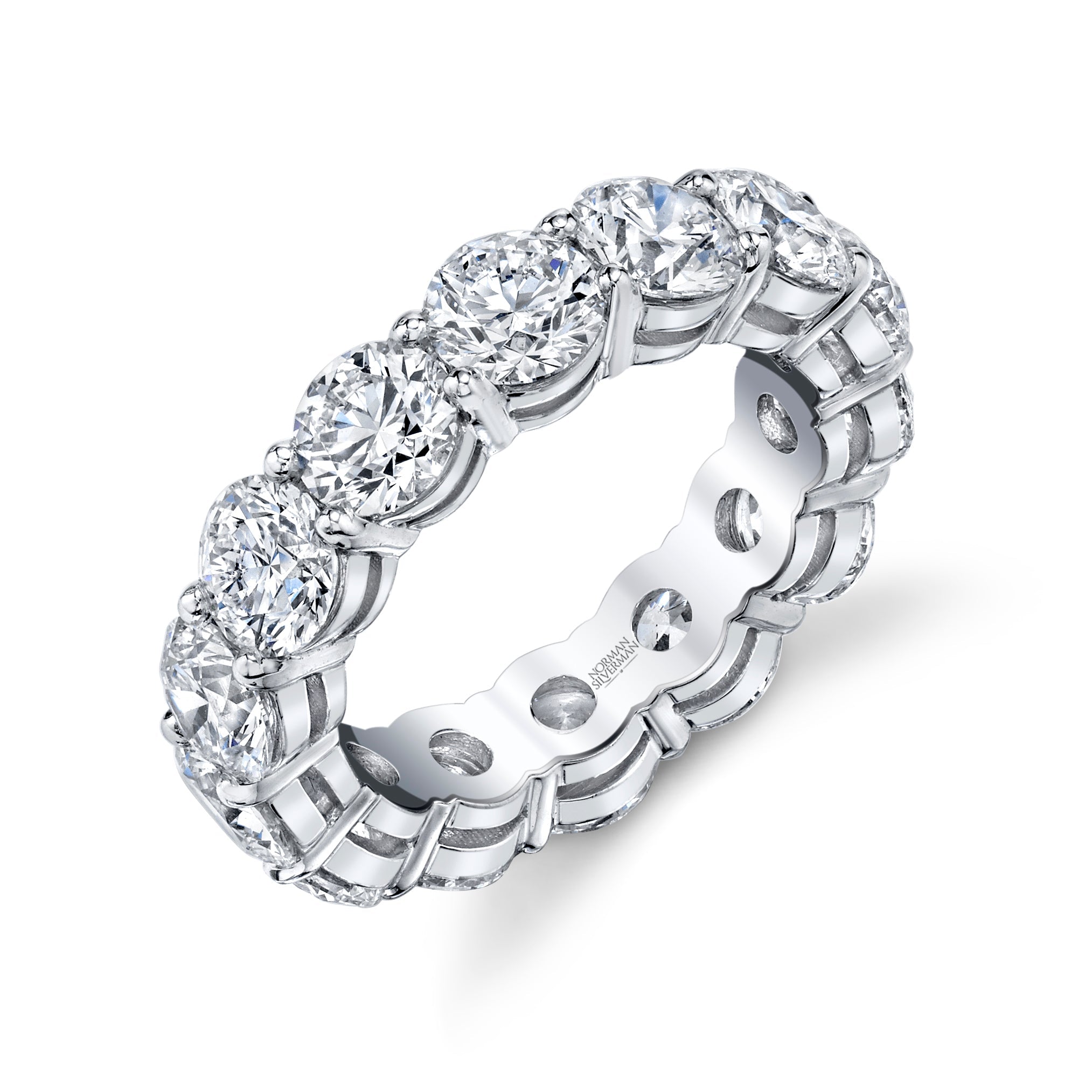 Round Diamond Eternity Band