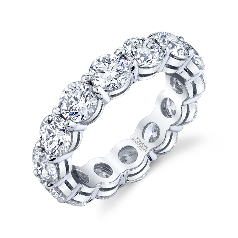 Round Diamond Eternity Band