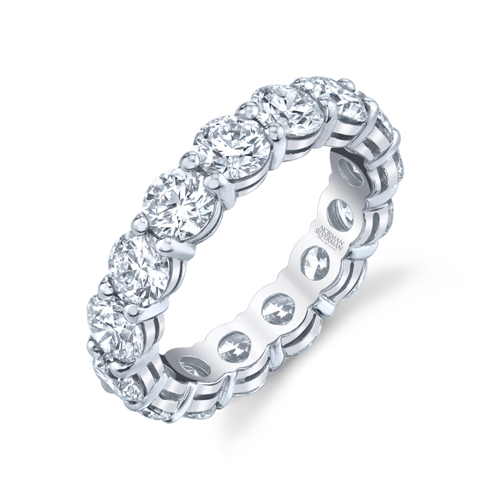 Round Diamond Eternity Band