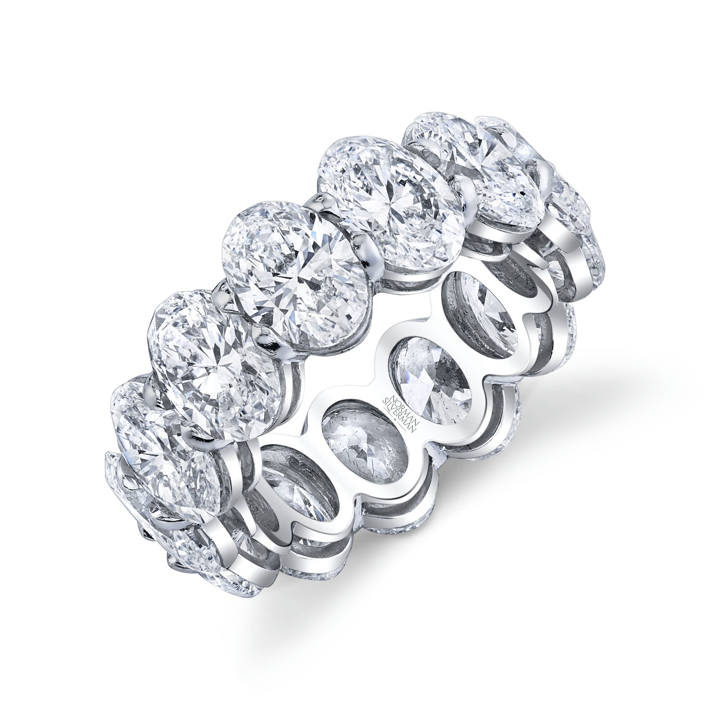 Oval Diamond Eternity Band