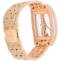 Corum Golden Bridge 18K Rose Gold & Diamonds Pice Unique Unisex Watch