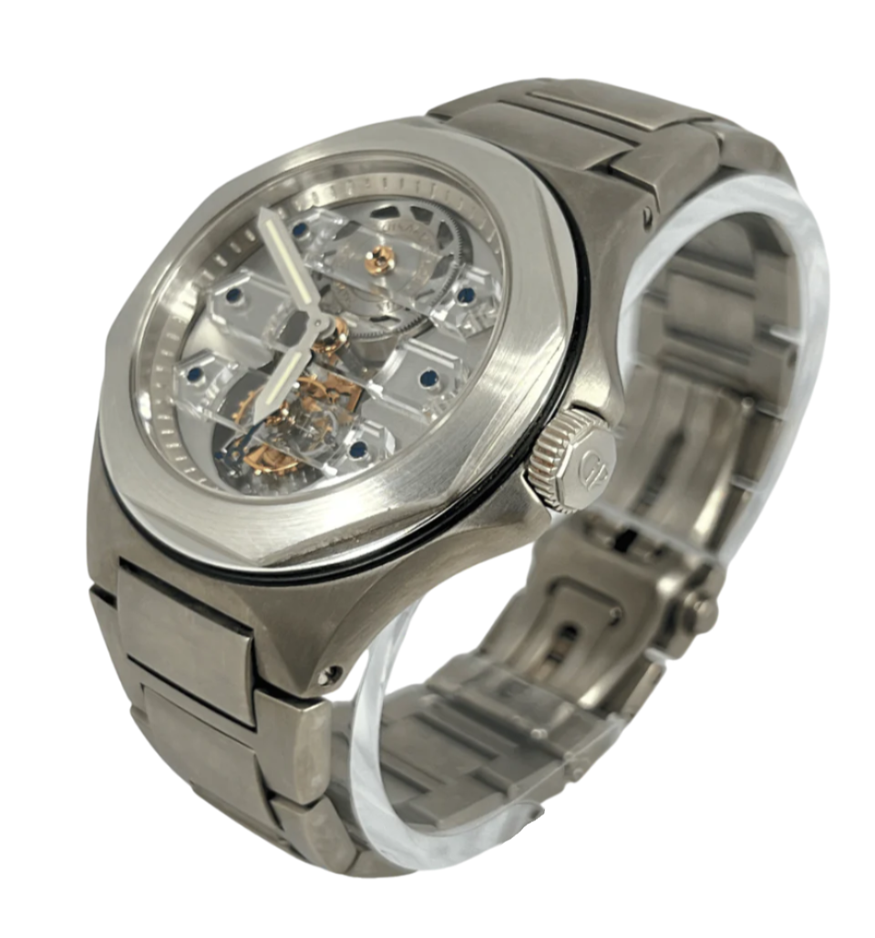 Girard Perregaux Laureato Triple Bridge Tourbillon Titanium Men's Watch