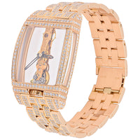 Corum Golden Bridge 18K Rose Gold & Diamonds Pice Unique Unisex Watch